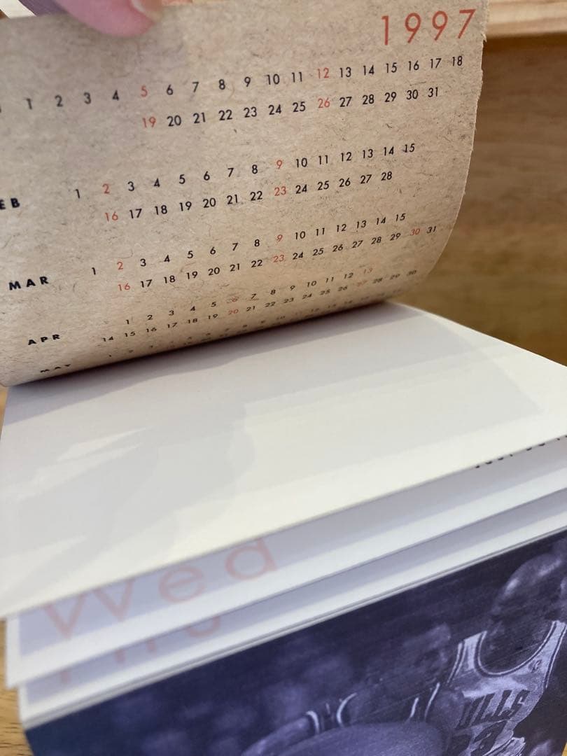 デッドストックNike1997年ナイキ卓上カレンダーjordan野茂90s非売品
