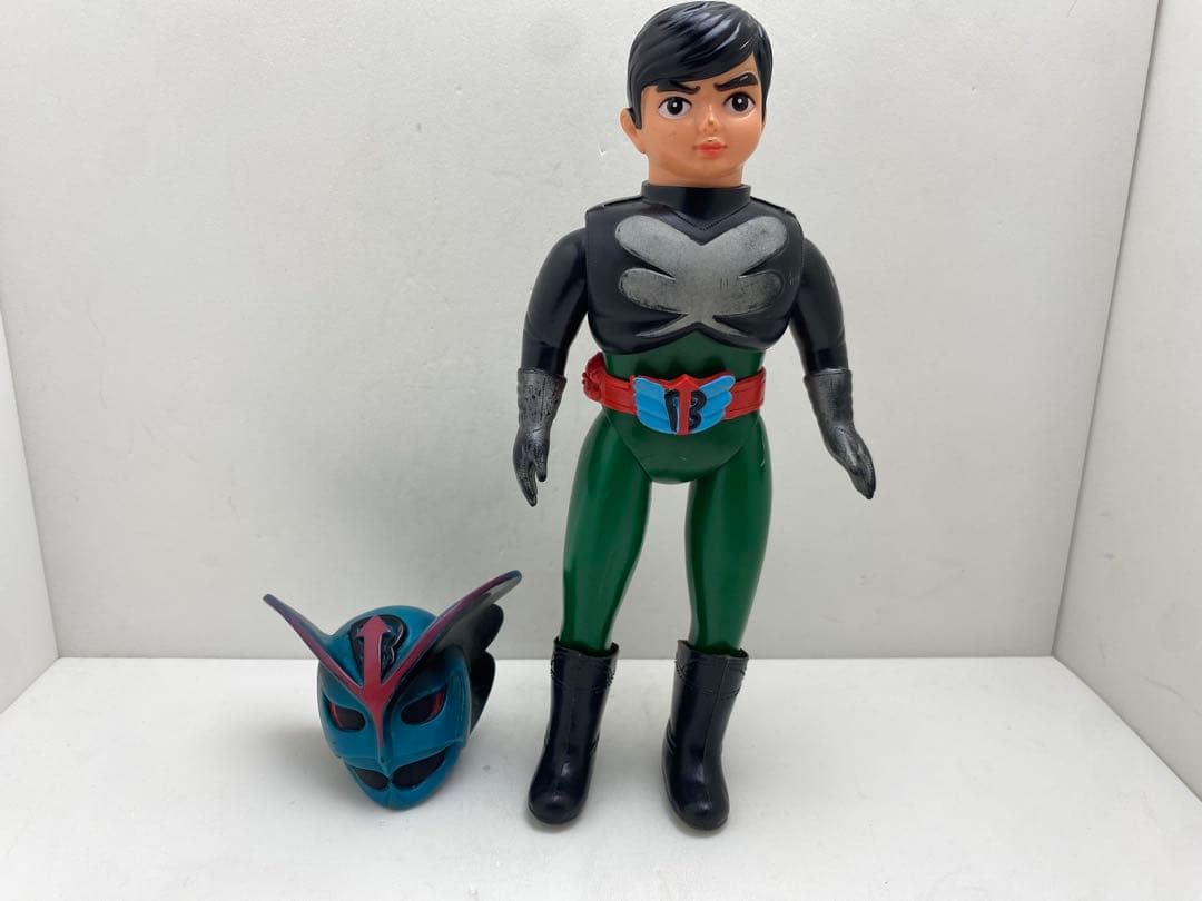 当時物！旧バンダイ　超人バロム1 面取れソフビ