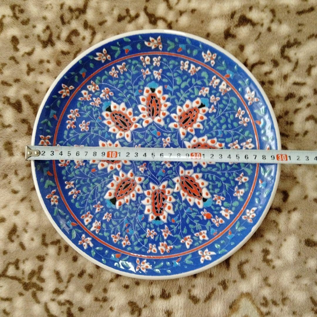 【旧蔵西洋骨董陶磁器名作·美しい飾り大皿】在銘あり貴重アンティーク、コレクション