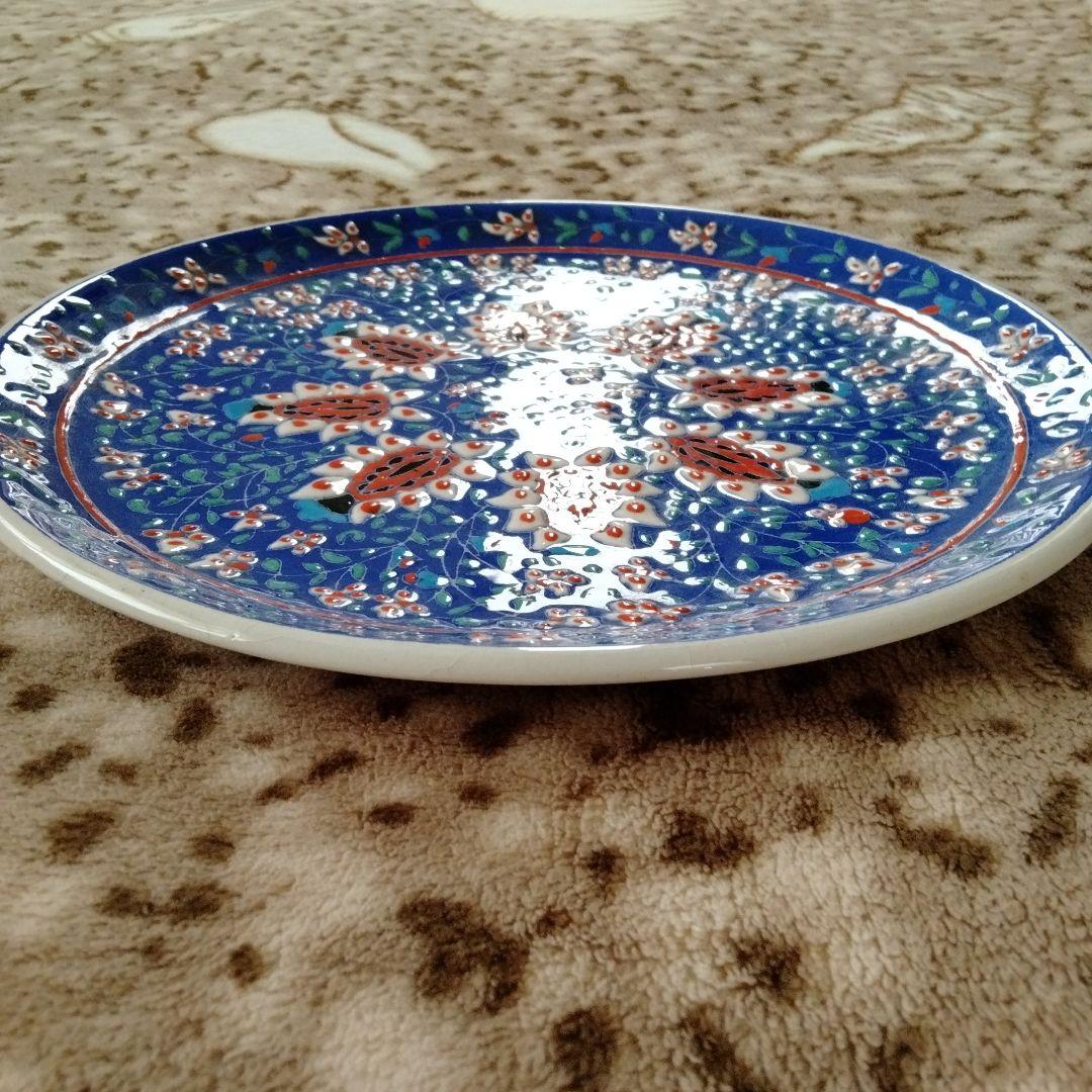 【旧蔵西洋骨董陶磁器名作·美しい飾り大皿】在銘あり貴重アンティーク、コレクション