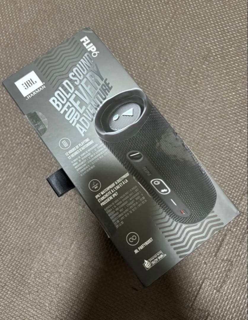 【新品未開封】JBL FLIP6 Bluetoothスピーカー 防水 ブラック