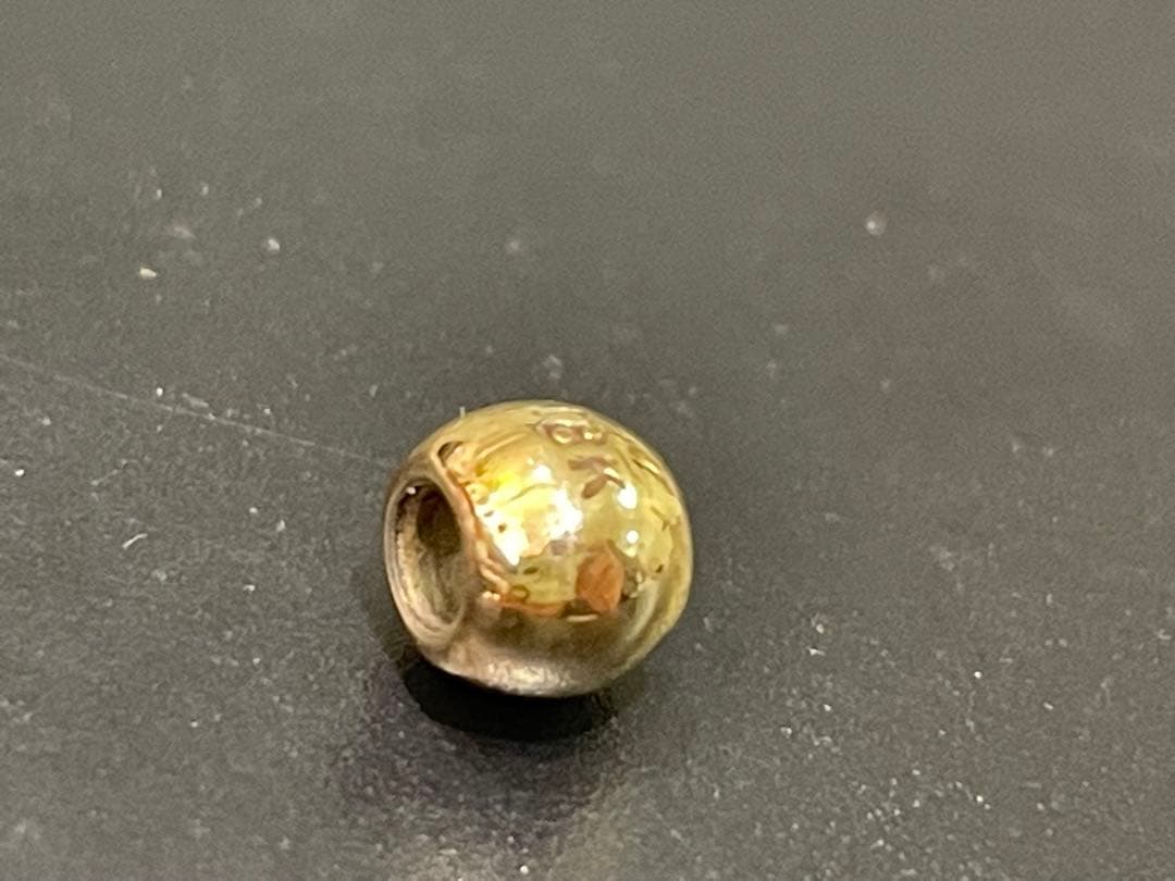 18金18k刻印あり 無垢丸ビーズ1個売り 0.7g