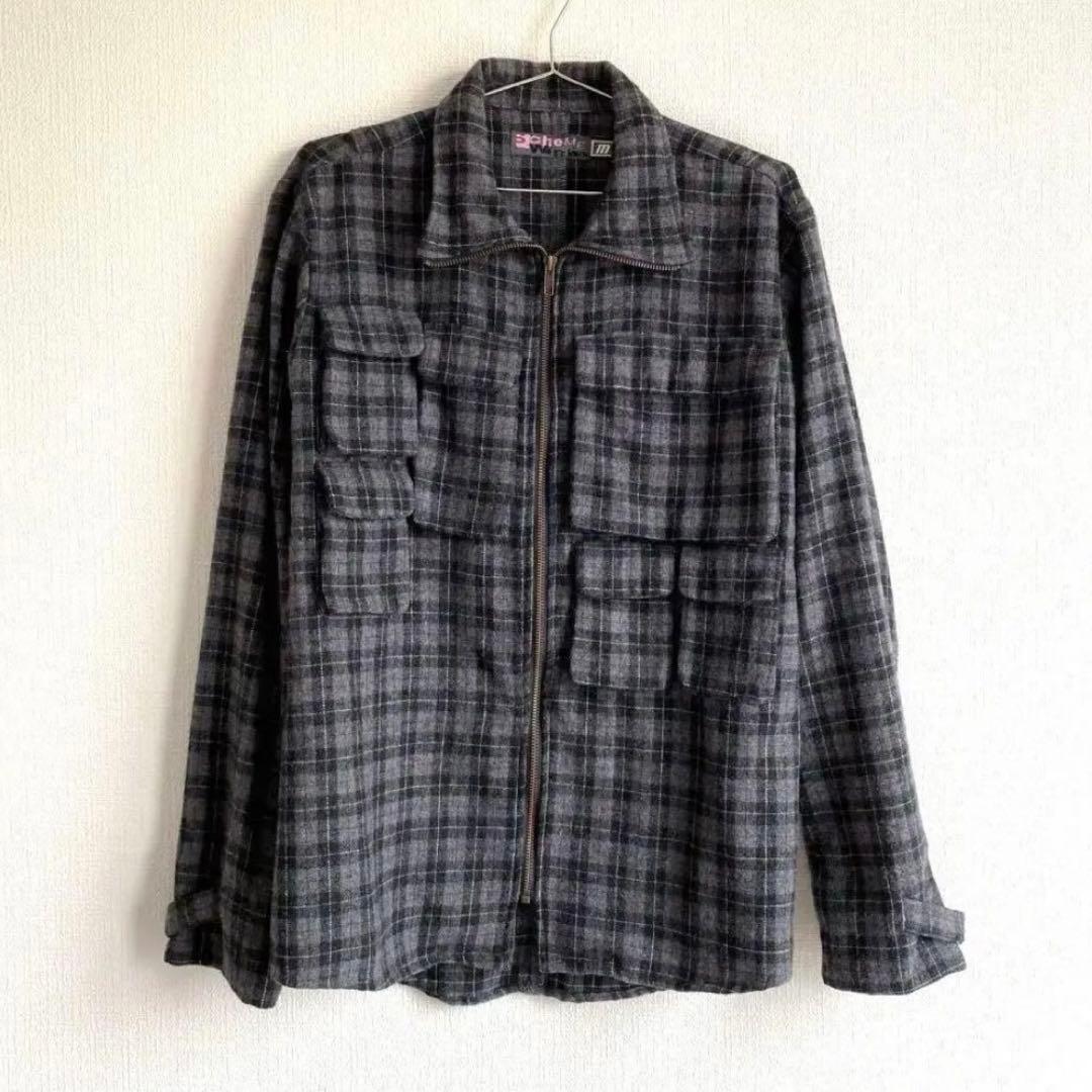 00s scheme warriors チェック ウールジャケット ギミック
