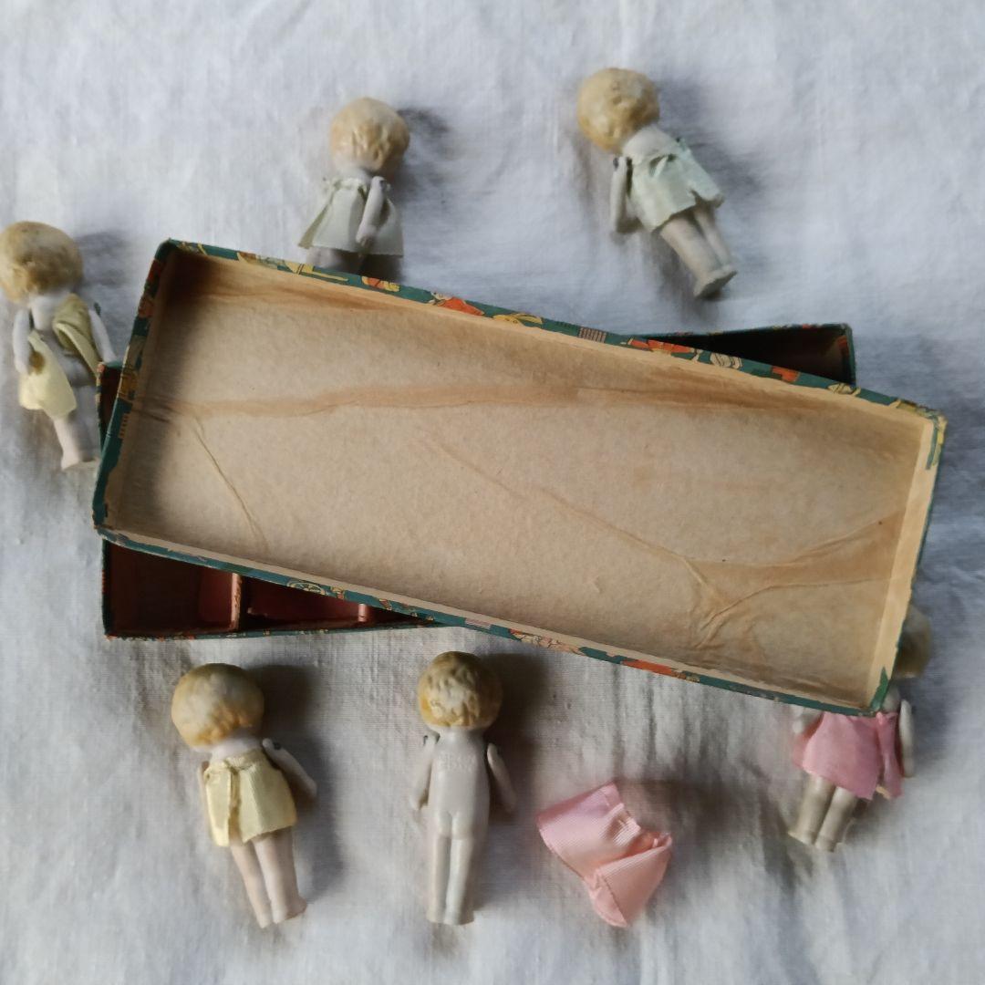 アンティーク陶器製人形セット 6体　メイドインジャパン