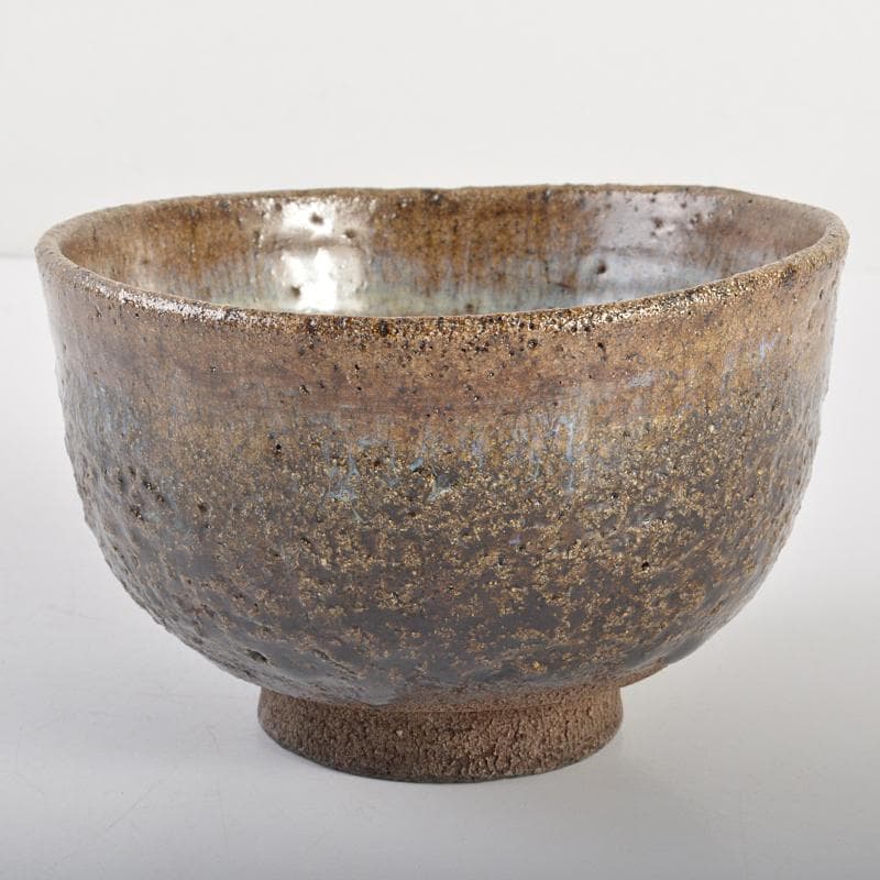 十三代中里太郎右衛門造　朝鮮唐津　茶碗　仕覆付　共布　鵬雲斎極め箱　DR6728