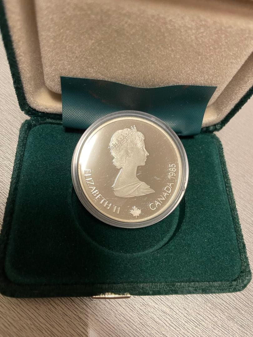 カルガリーオリンピック記念硬貨　20カナダドル銀貨1998年 スピードスケート