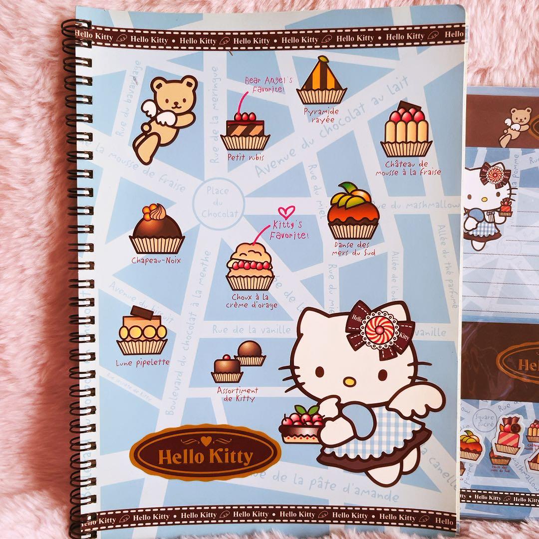 希少レア　ハローキティ　エンジェルベア　スイーツ　USA レターセット　ケース