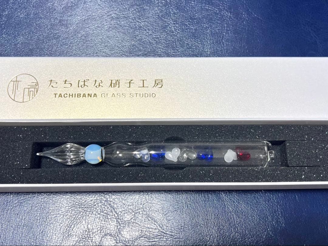 たちばな硝子工房 ガラスペン ハート