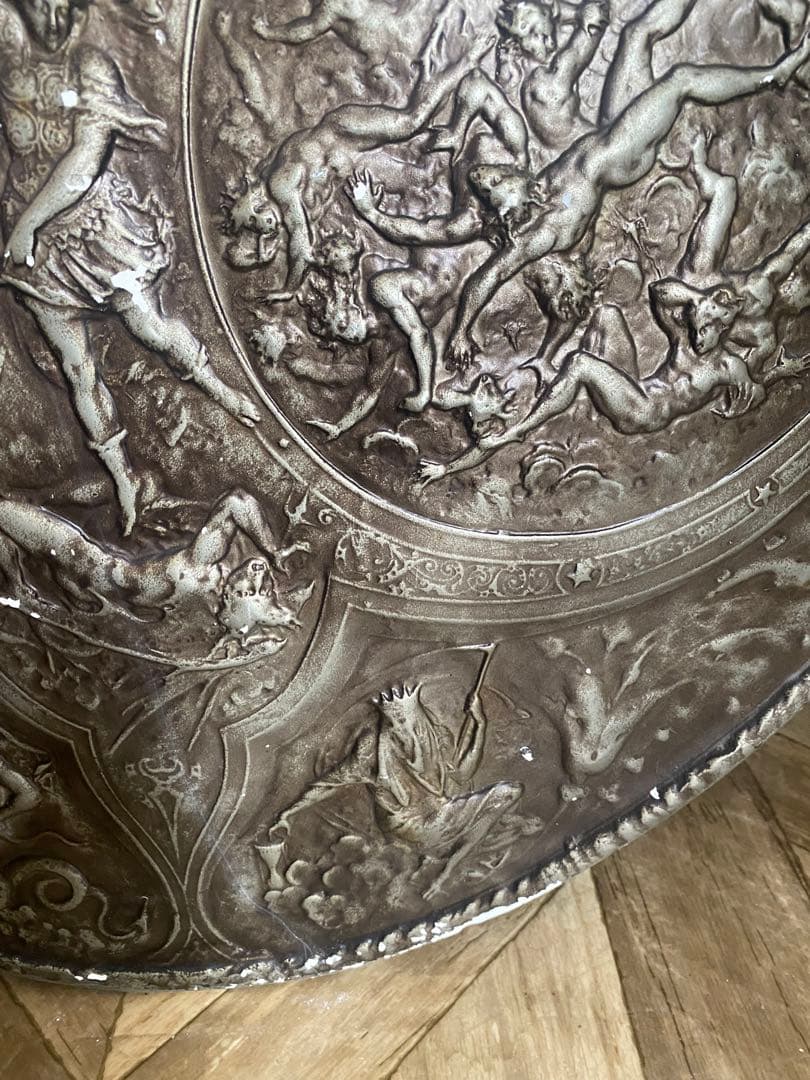 ミルトンの盾　壁掛け　特大　石膏