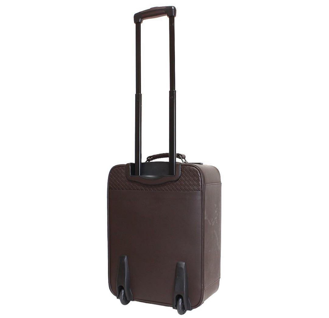 R2089 美品 ボッテガヴェネタ イントレチャート レザー キャリーバッグ