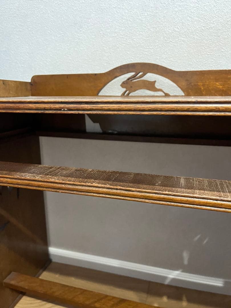 子供用のヴィンテージ机　透かし彫り 昭和レトロ 大正ロマン