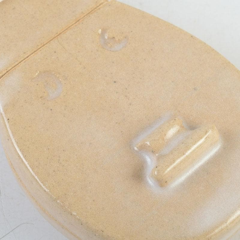 茶道具　萩焼　宗栄造　琵琶香合　共箱　V　9337