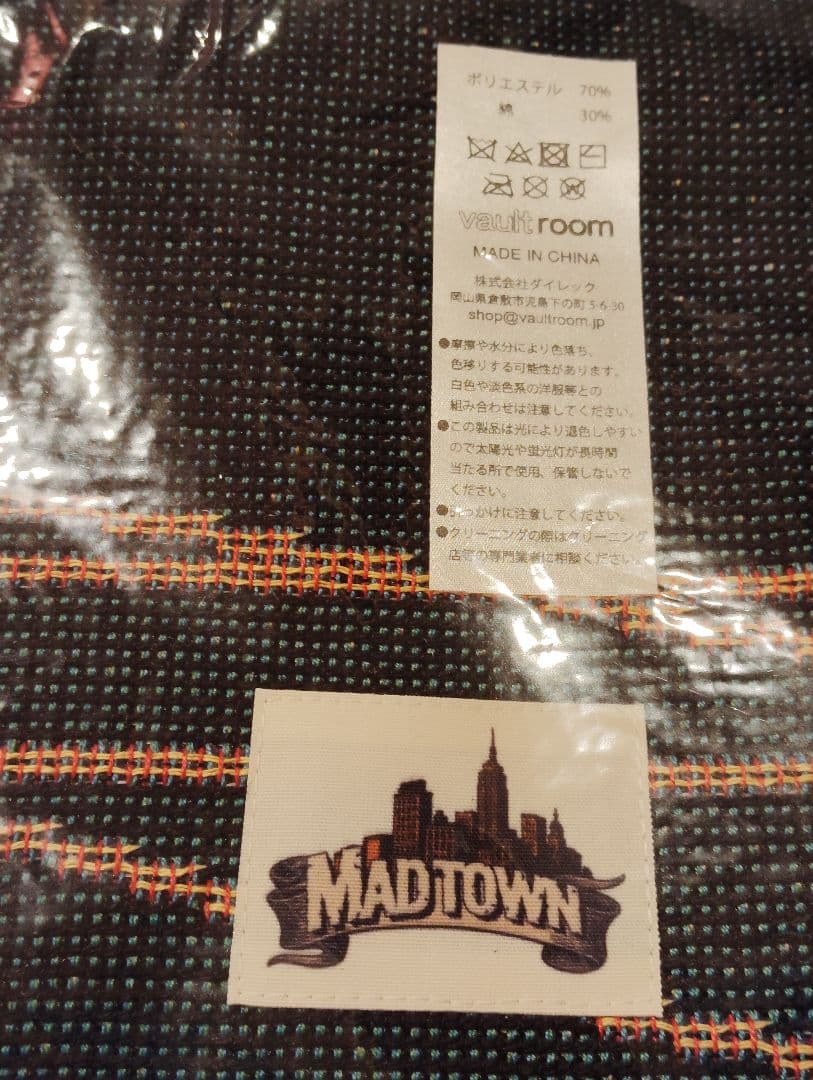 MAD TOWN BLANKET　マッドタウン　ブランケット　vaultroom