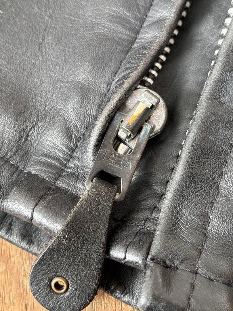 SCHOTT★シングルライダースジャケット 641U ボアライナー付 36タロン