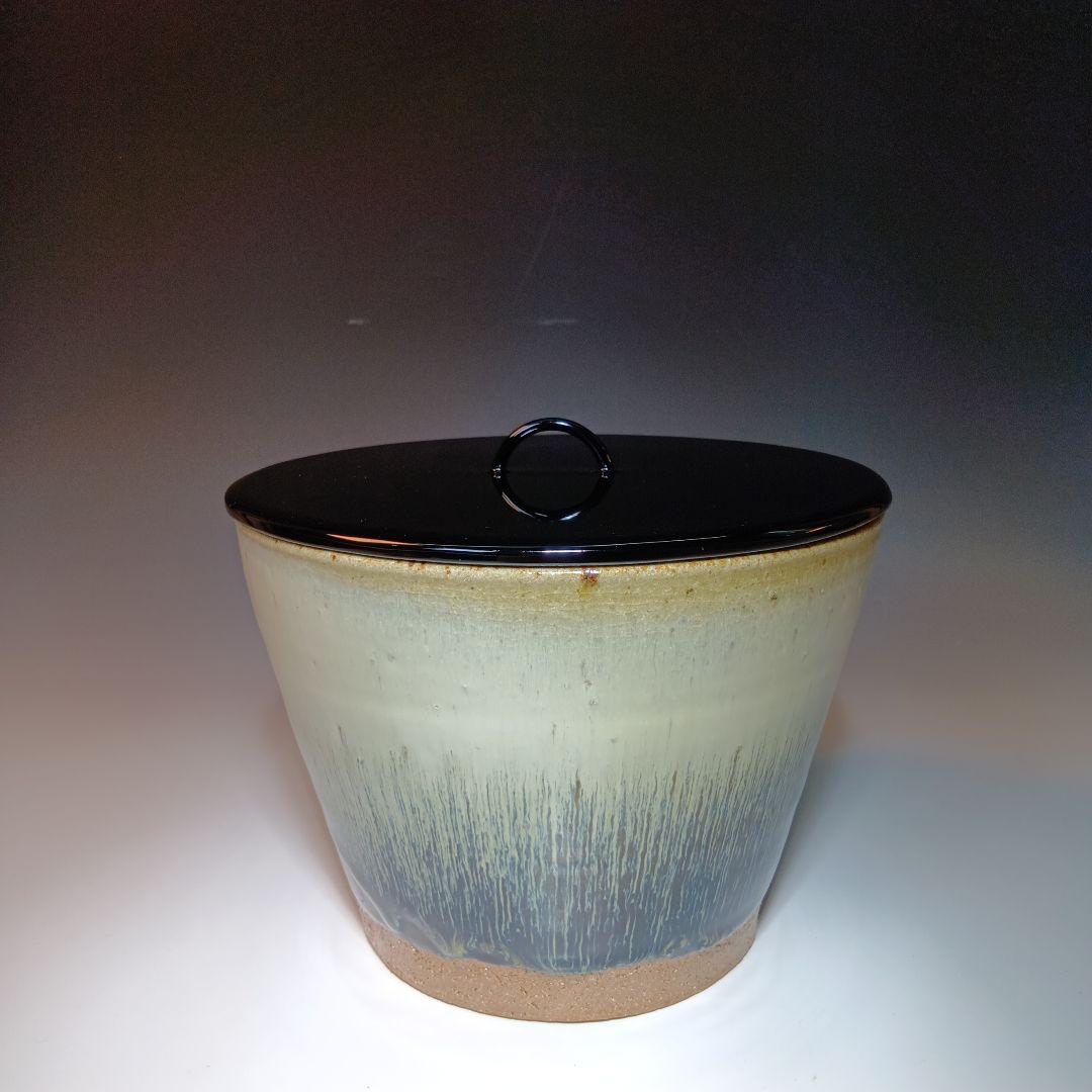 値下げ茶道具　昇典窯(山草)　朝鮮唐津水指　 共箱　美品　未使用品