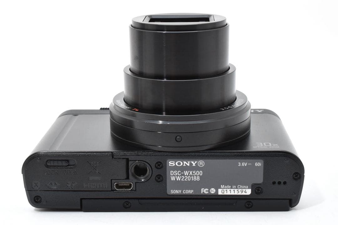 【極美品】 ソニー SONY DSC-WX500 コンパクトデジタルカメラ 黒