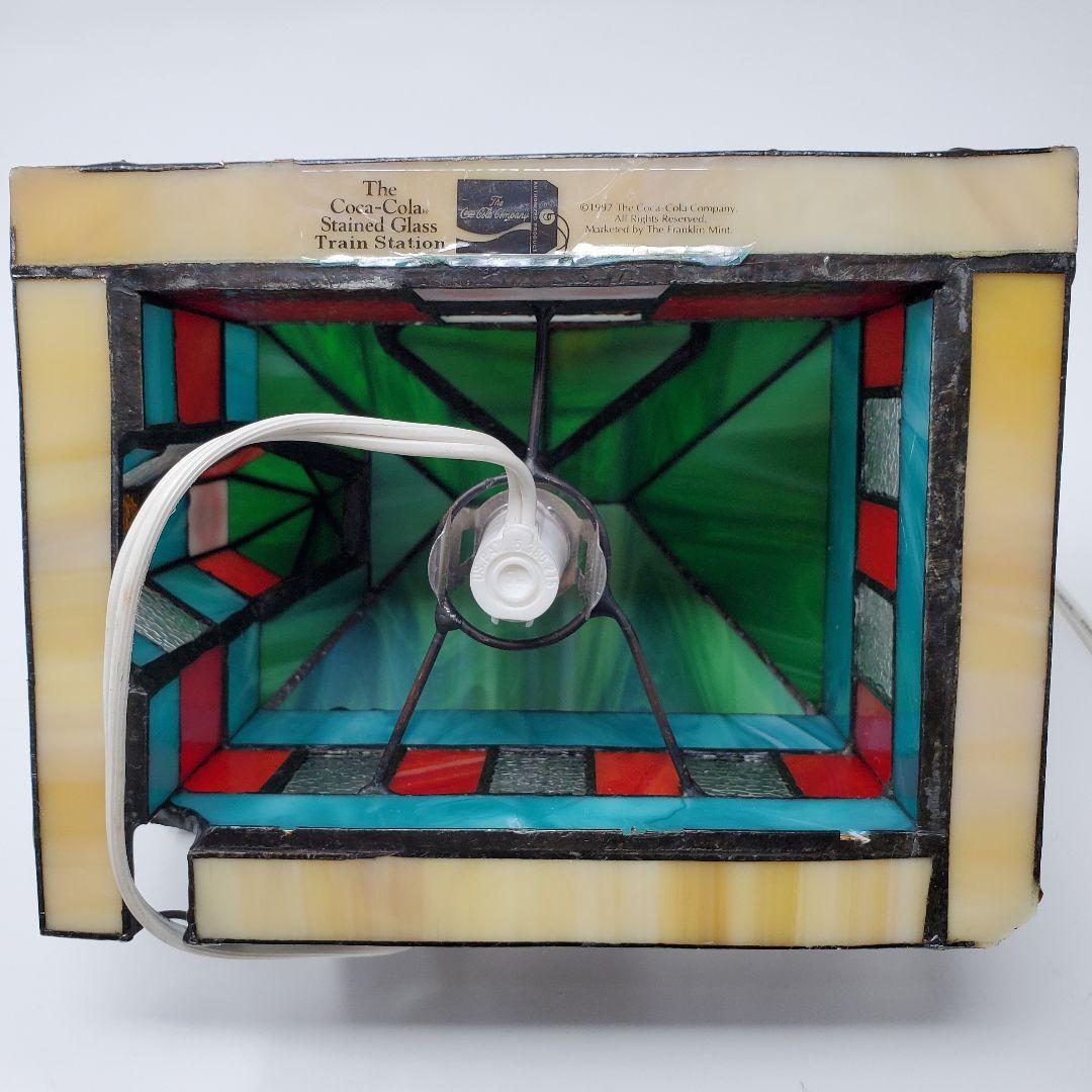 コカ・コーラ ステンドグラス ジオラマライト【トレインステーション】