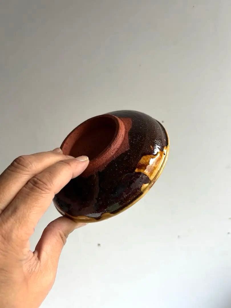 763 骨董 アンティーク 布志名焼 ガレナ釉皿 5点 民芸 柳宗悦 美品 明治