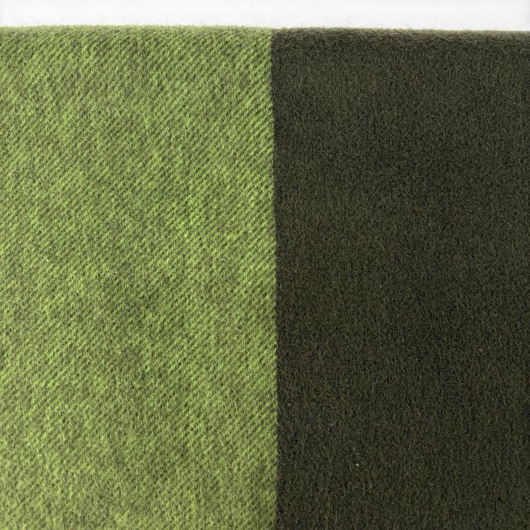 16743✨レア✨HERMES カシミヤ100% 刺繍ロゴ バイカラー マフラー