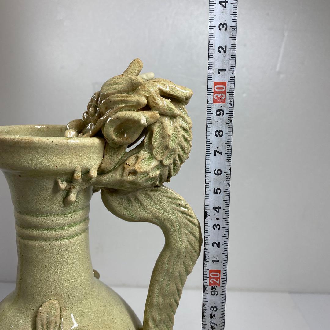 中国宋時代　鶏形青磁水注　高さ32㎝　トヒチ　東な7-0329☆2F