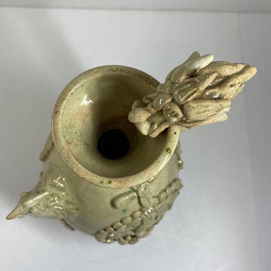 中国宋時代　鶏形青磁水注　高さ32㎝　トヒチ　東な7-0329☆2F