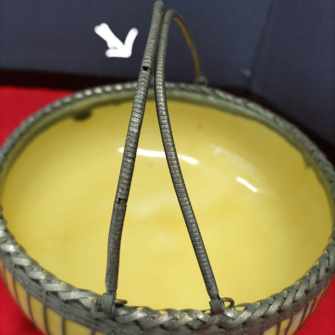 レトロ　手付き菓子鉢　D569