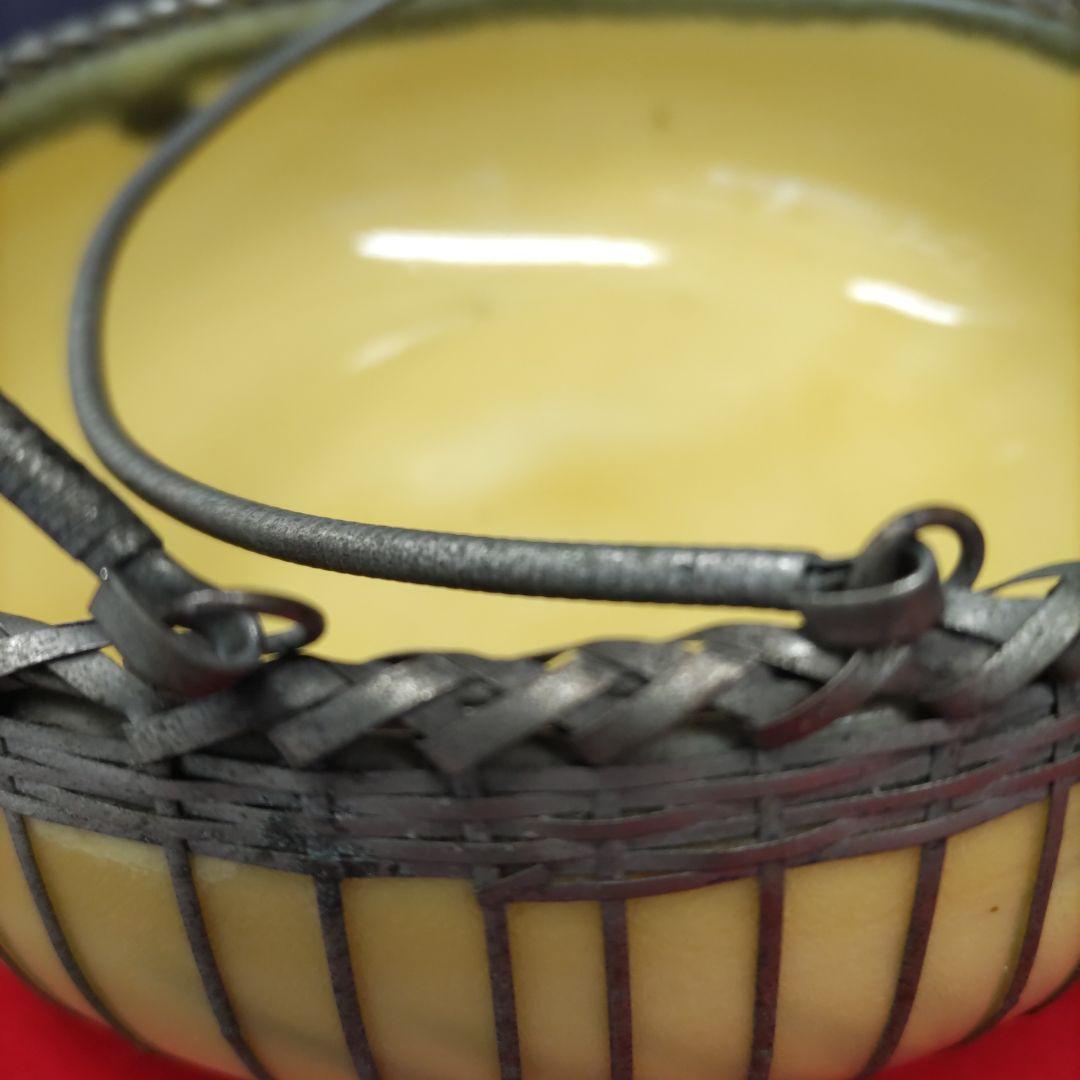 レトロ　手付き菓子鉢　D569