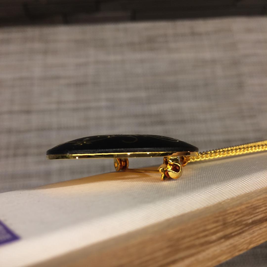 肥後象嵌光助　鳳凰ブローチペンダント