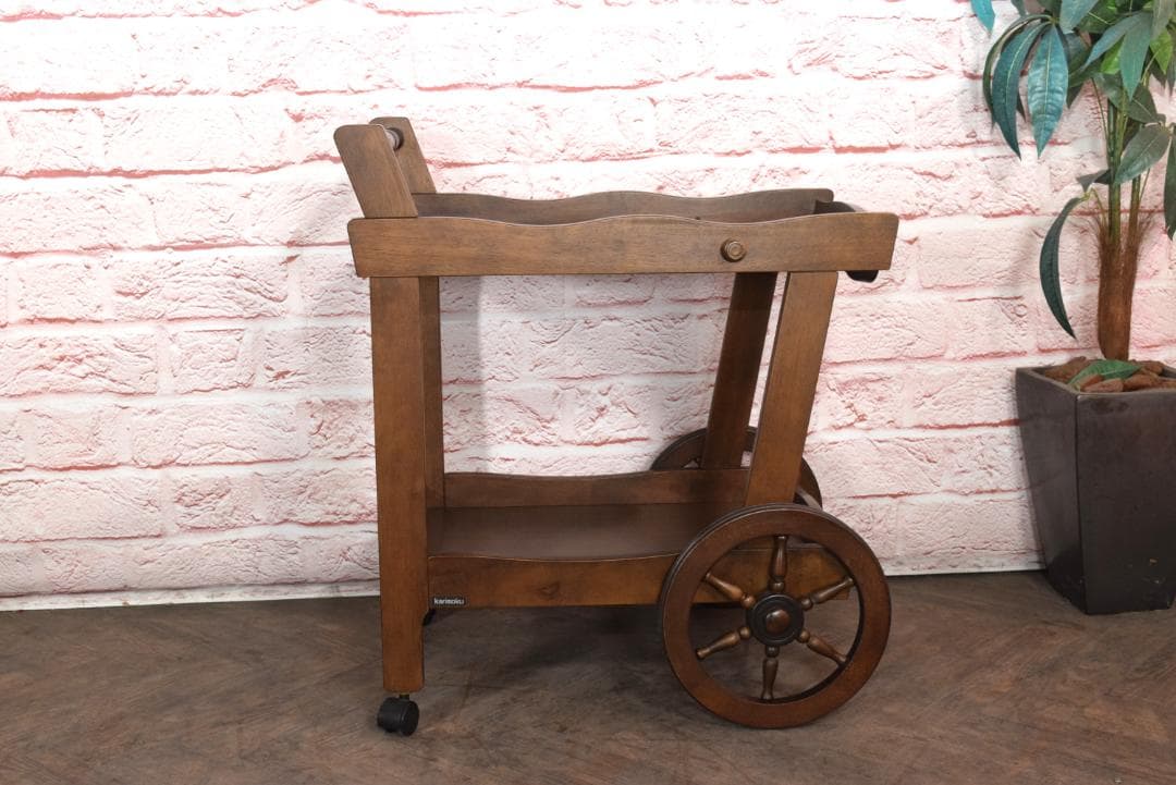 karimoku/カリモク キッチンワゴン アンティーク調 店舗 オブジェ
