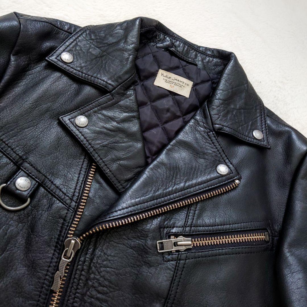 ジャケット・アウター Nudie Jeans ZIGGY PUNK LEATHER JACKET