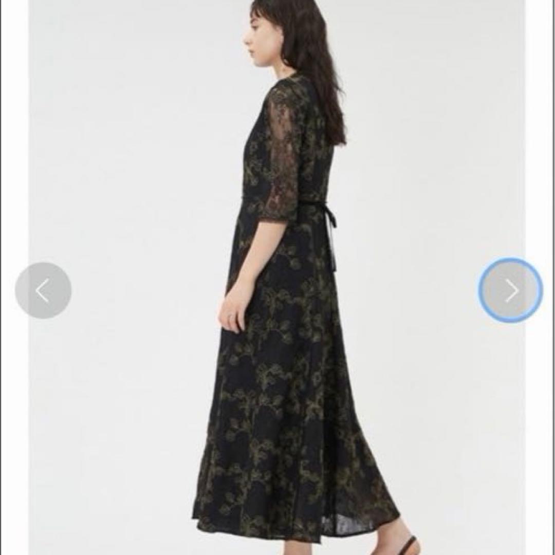 本日限定価格　【FRAY I.D】チュールレースラメ刺繍ドレス