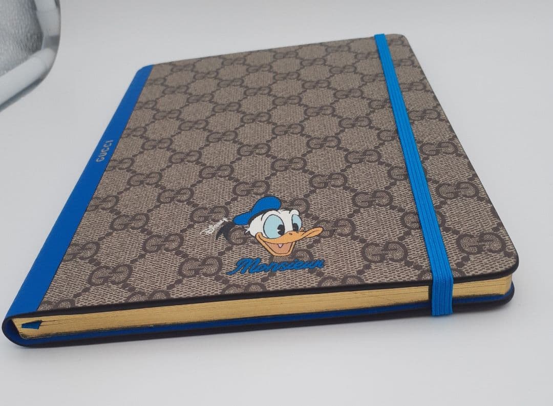 Z07-78 グッチ　ドナルドダック　ノート　ディズニーコラボ