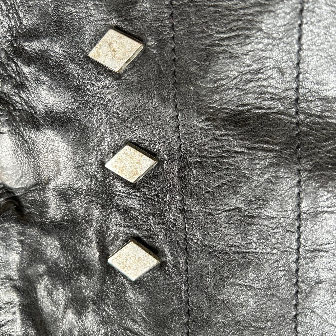 ス*ス様 お値下げ！ゴールデングース　スタッズ付きライダースジャケット　XS