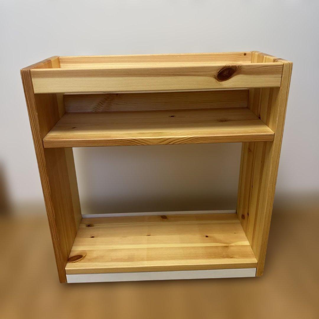 無印良品　パイン材デスクワゴン