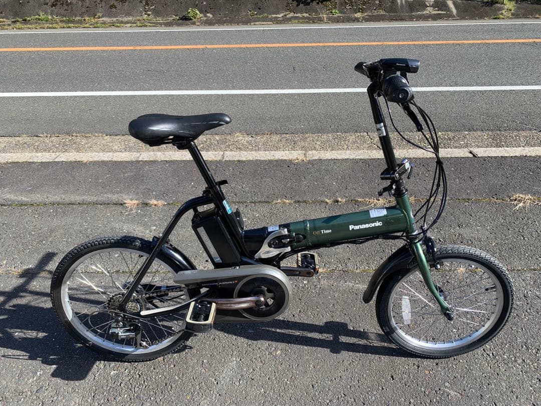 【動作確認済】送料無料Panasonic折り畳み電動アシスト自転車OffTime