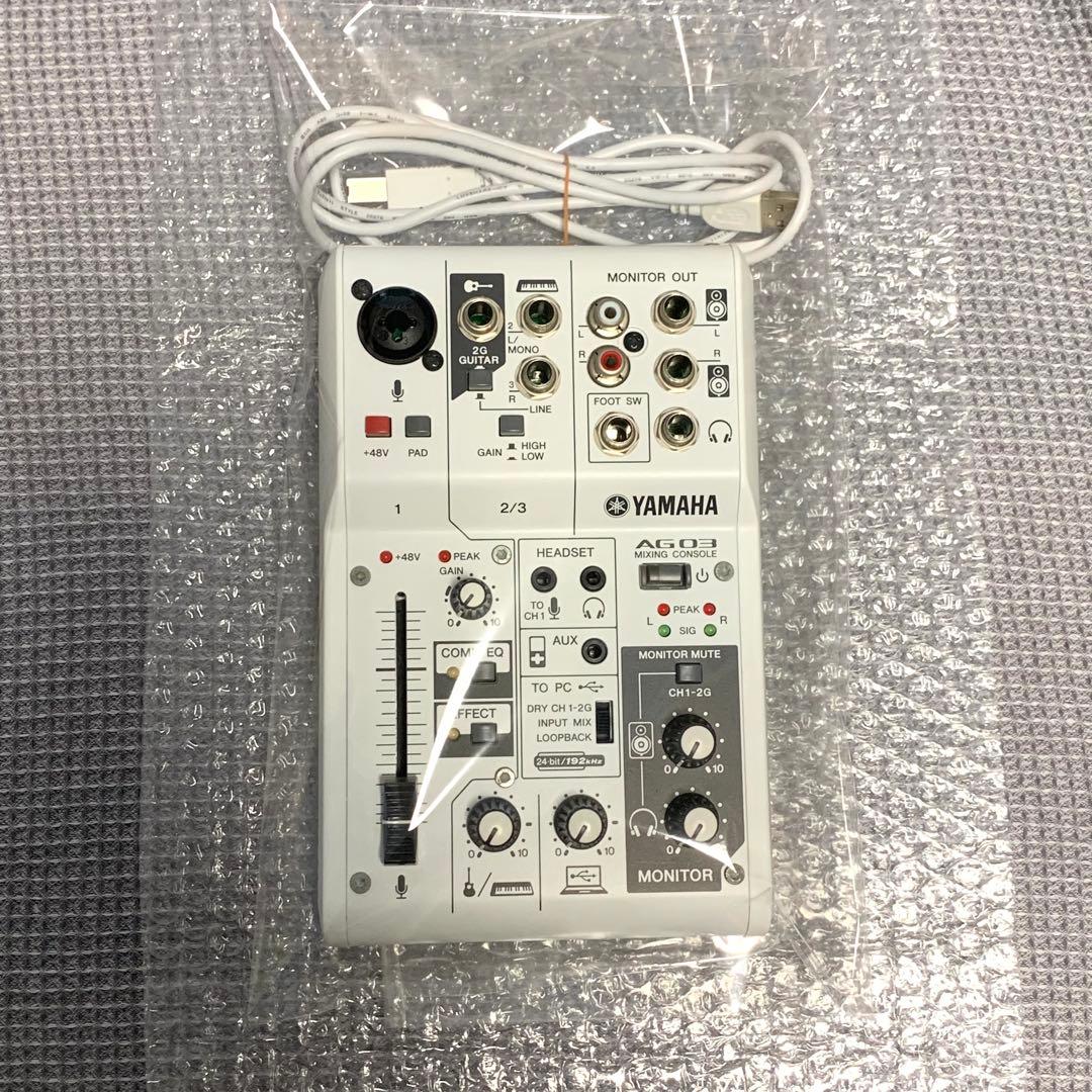 【4年前購入・3年使用】YAMAHA AG03 オーディオインターフェイス