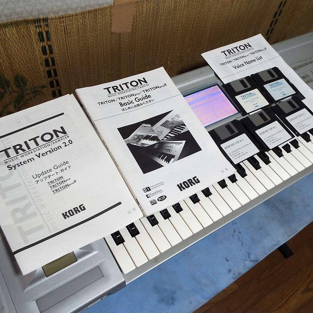 完動_美品_付属品完備_KORG TRITON_61鍵_FDD交換済_SC付