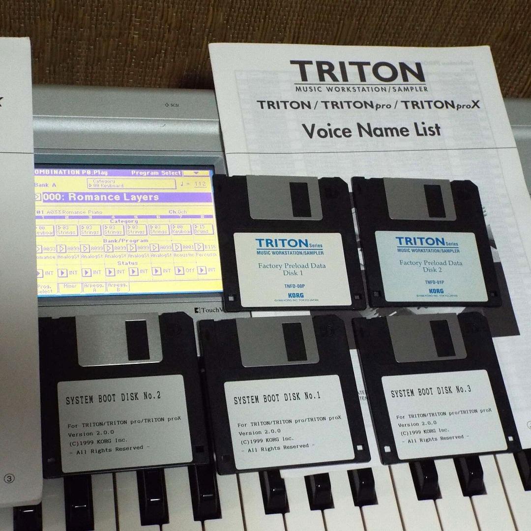 完動_美品_付属品完備_KORG TRITON_61鍵_FDD交換済_SC付