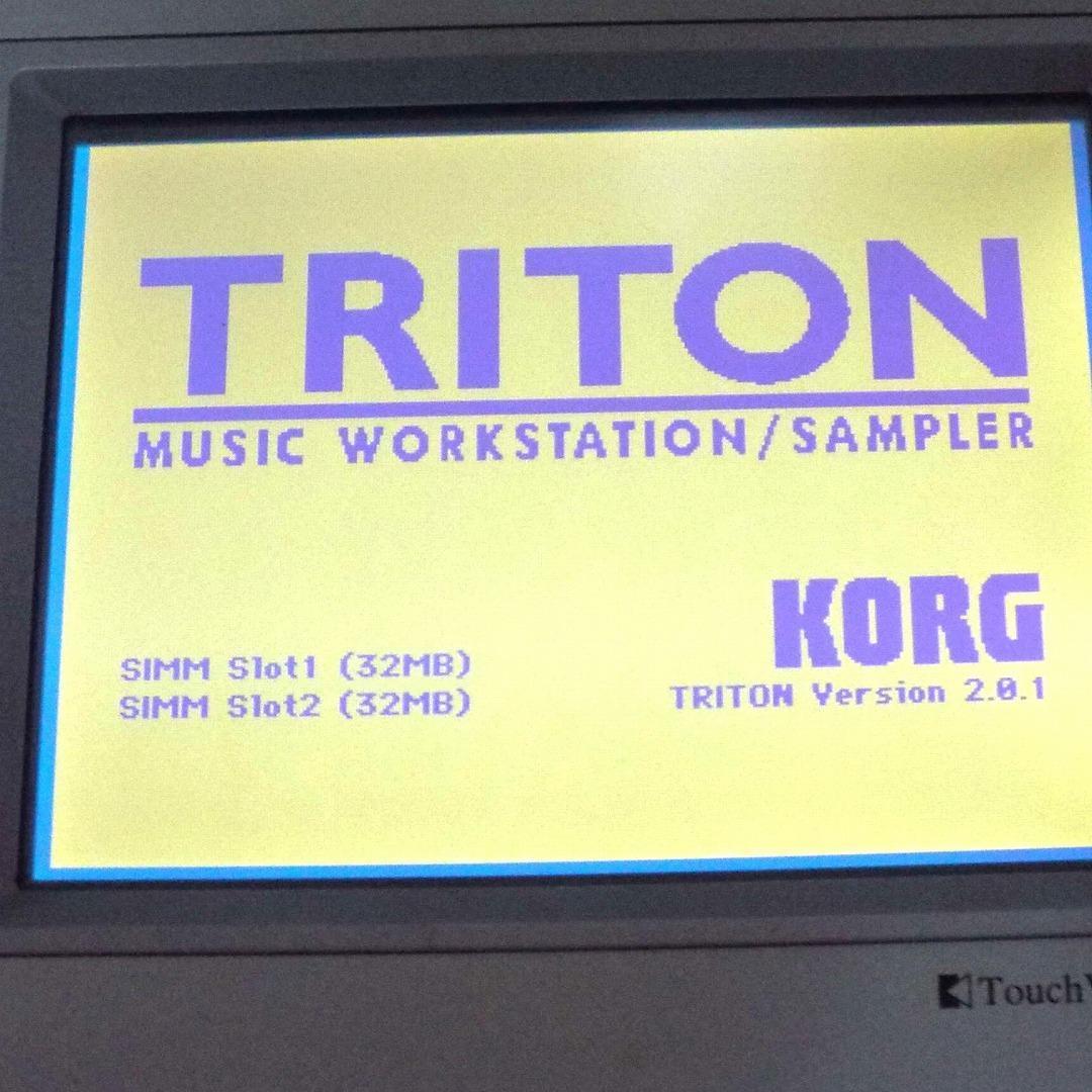 完動_美品_付属品完備_KORG TRITON_61鍵_FDD交換済_SC付