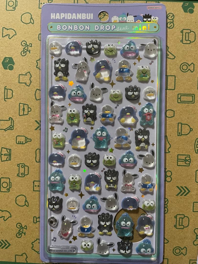 【正規品】サンリオボンボンドロップシールミニ 5点セット
