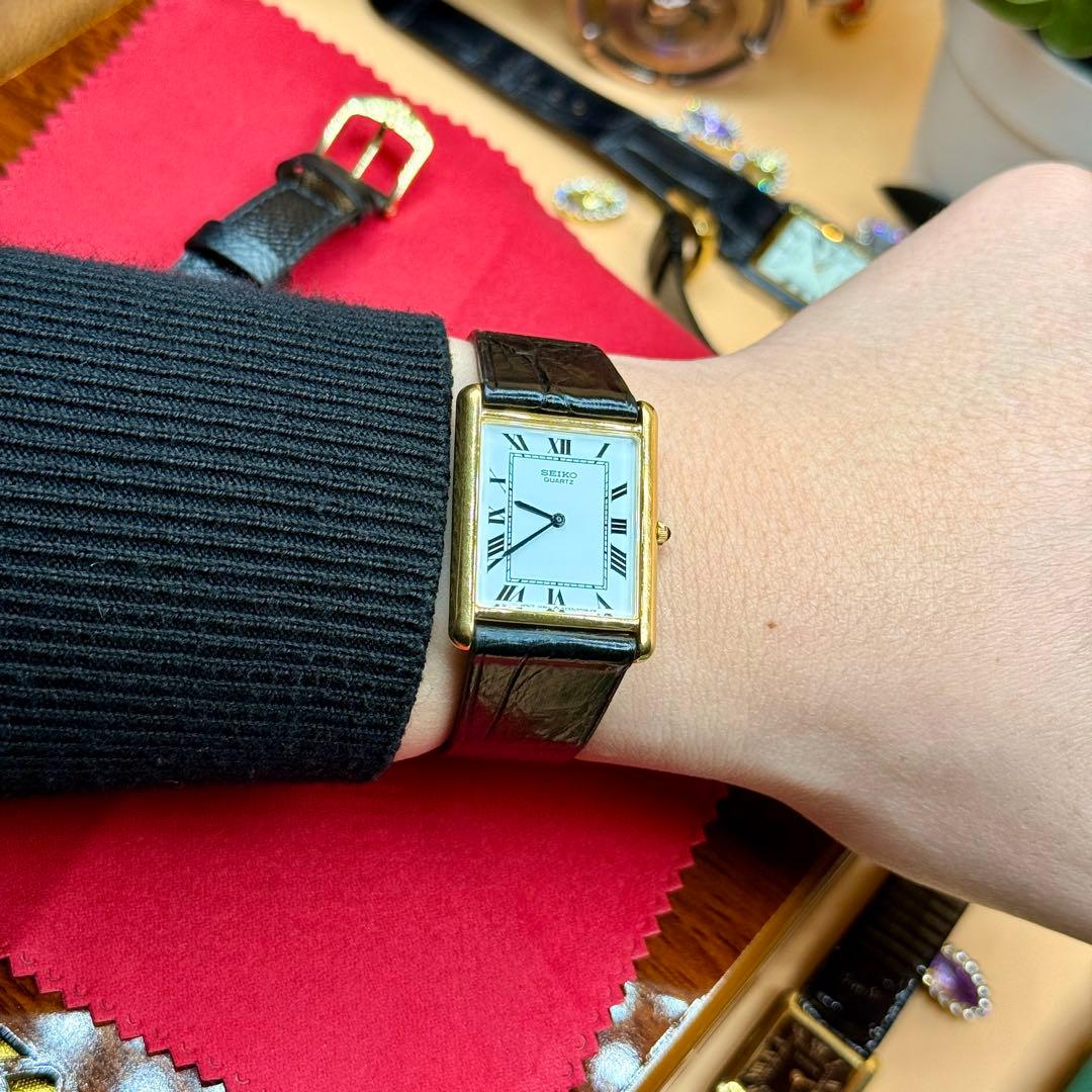 [希少] VINTAGE SEIKO 5Y30-5360 TANK 1988年