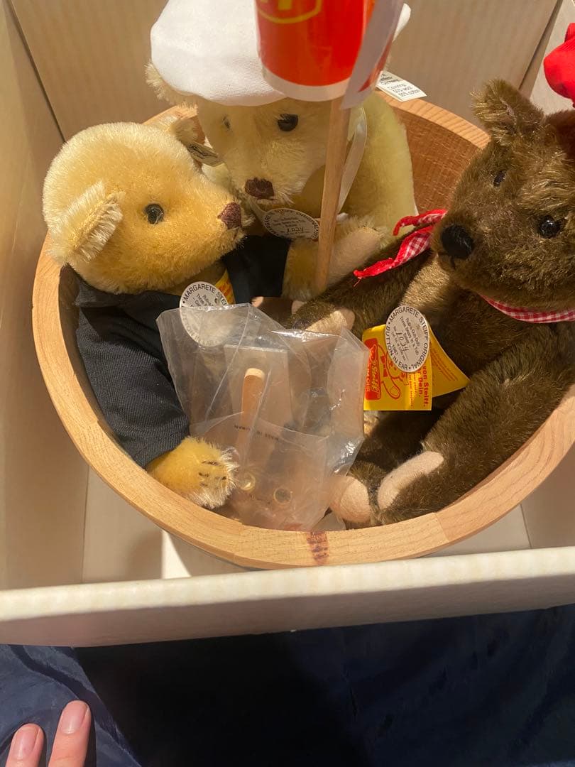 シュタイフ　RUB-A-DUB-DUB 3体セット　1988