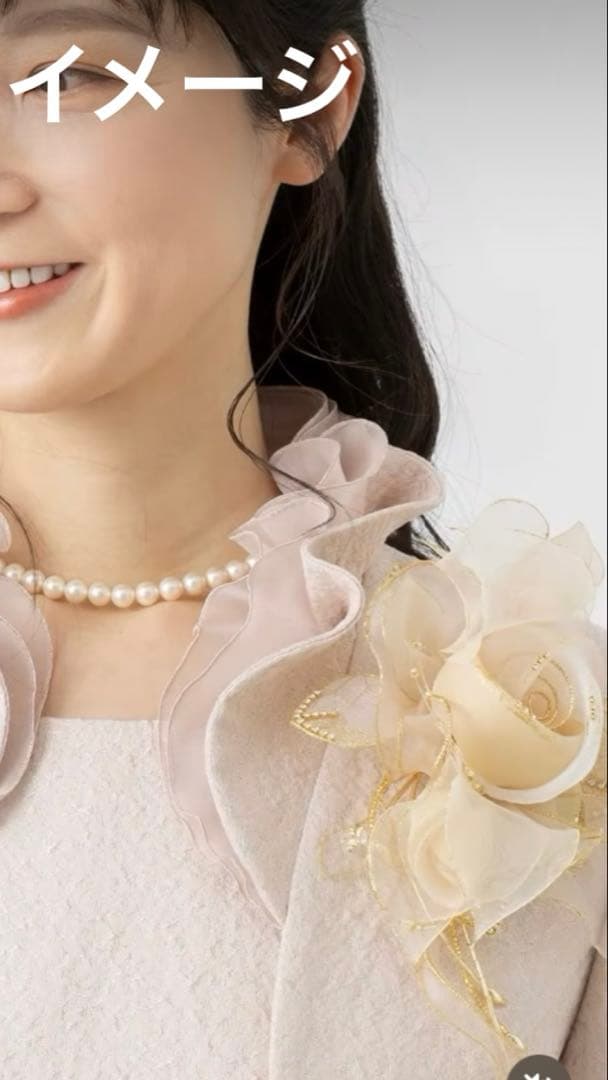 東京ソワール　PETITSOIR コサージュ ブローチ　　シルバー　新品未使用