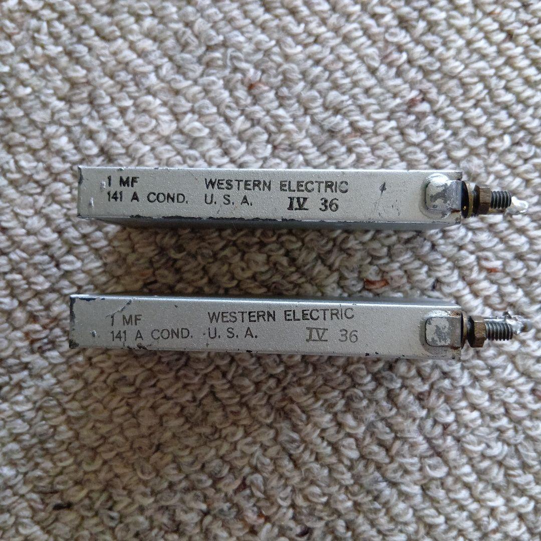 WESTERN ELCTRIC 141A コンデンサー　銀２本