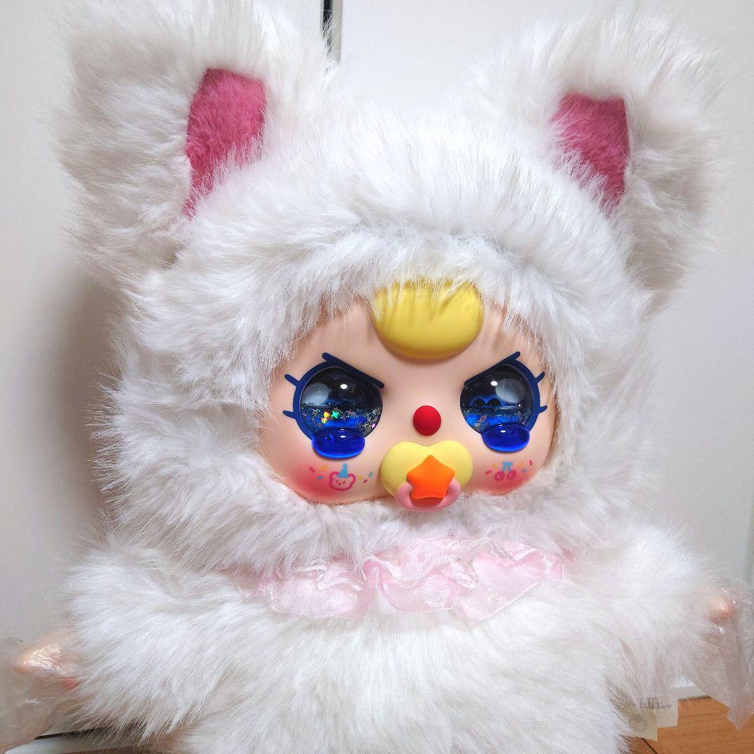 BabyThree　800%　白猫　オイル目　涙目　バブ