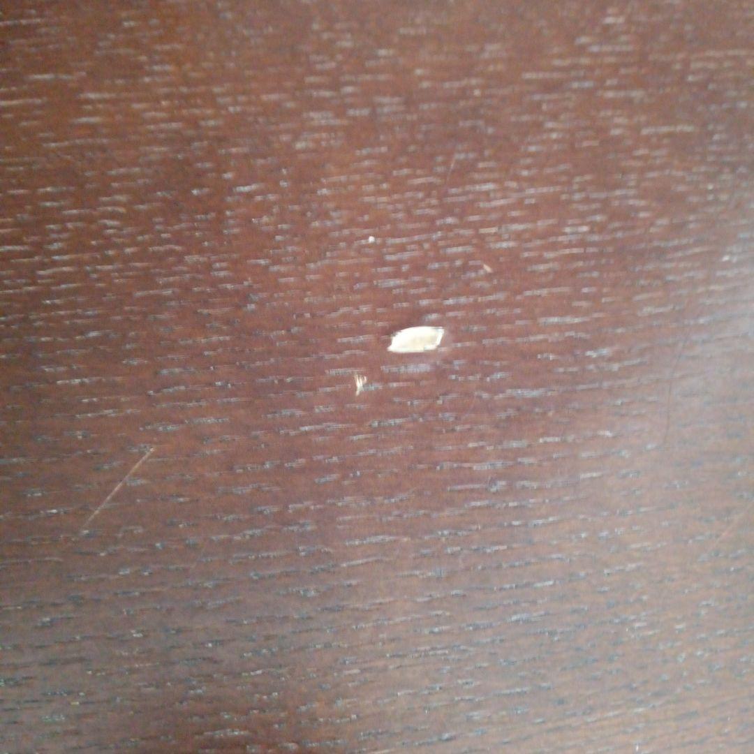 ダークブラウン 木製ダイニングテーブル　高さ調節可能（53㌢～65㌢）