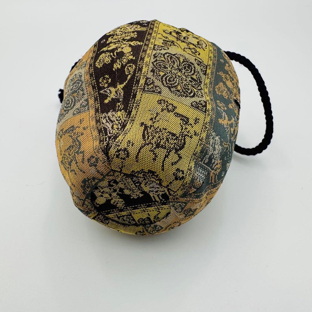 【小鹿田焼　茶入　龍村平蔵　紅牙瑞錦　仕覆】骨董　アンティーク