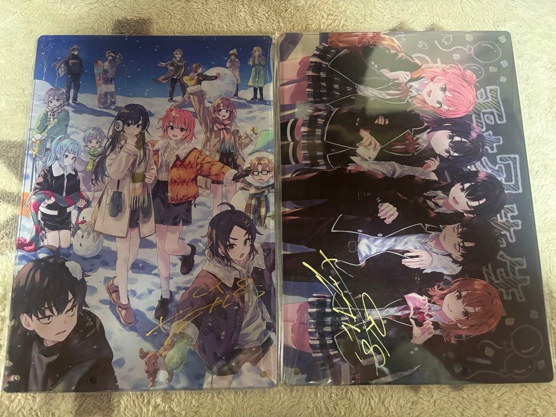 直筆サイン入り 俺ガイル アクリルボード2種類セット ぽんかん C107 コミケ