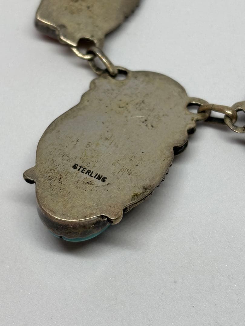 インディアンジュエリー STERLING Silver ターコイズ ネックレス