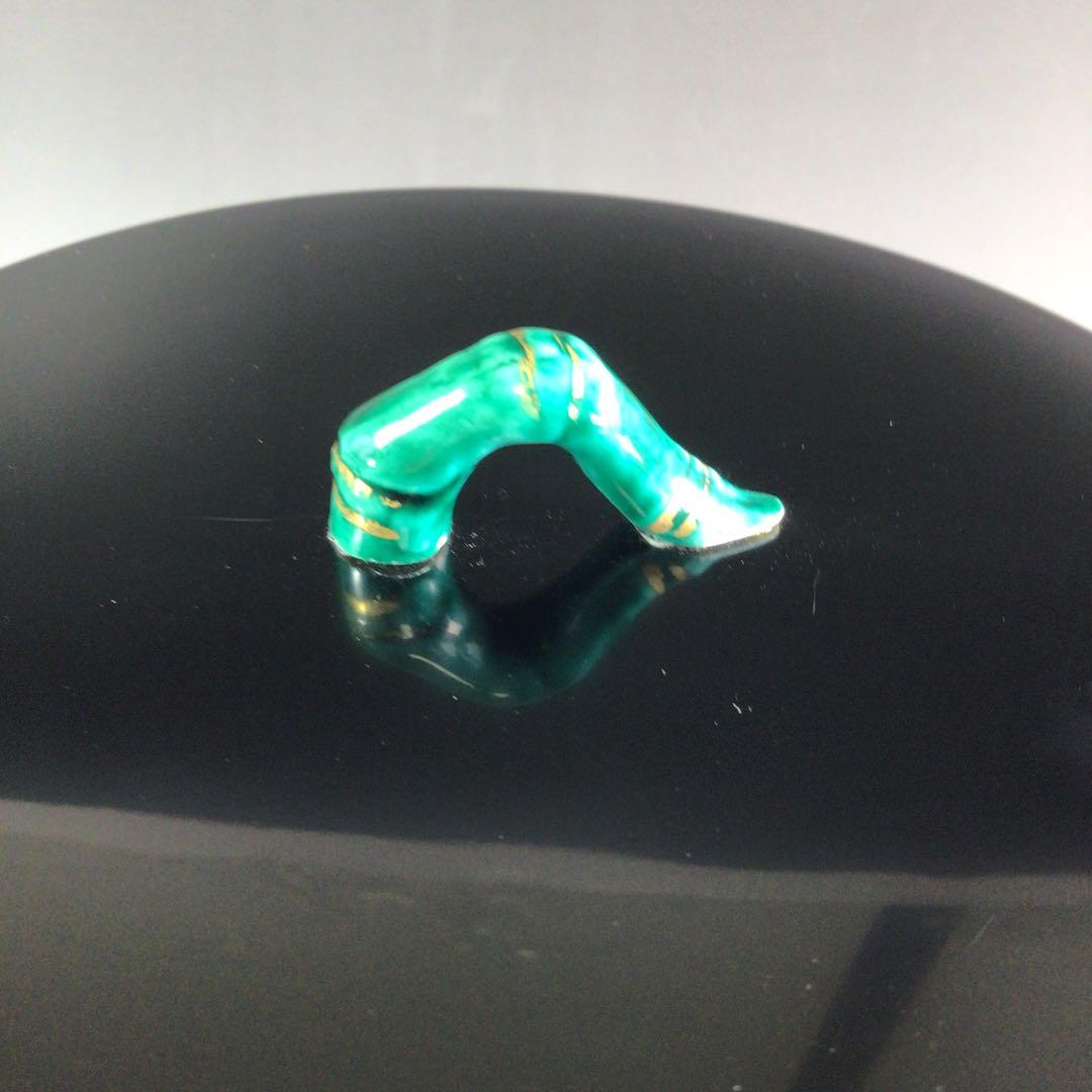 Ｐ９４８　水指　『平安　高野昭阿弥造』『黄交趾』『金彩竹之図』　共箱　茶道具